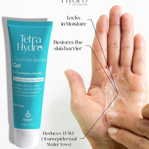 Tetra Hydro Ceramide Barrier Gel for Combination and Oily Skin, 50 gm