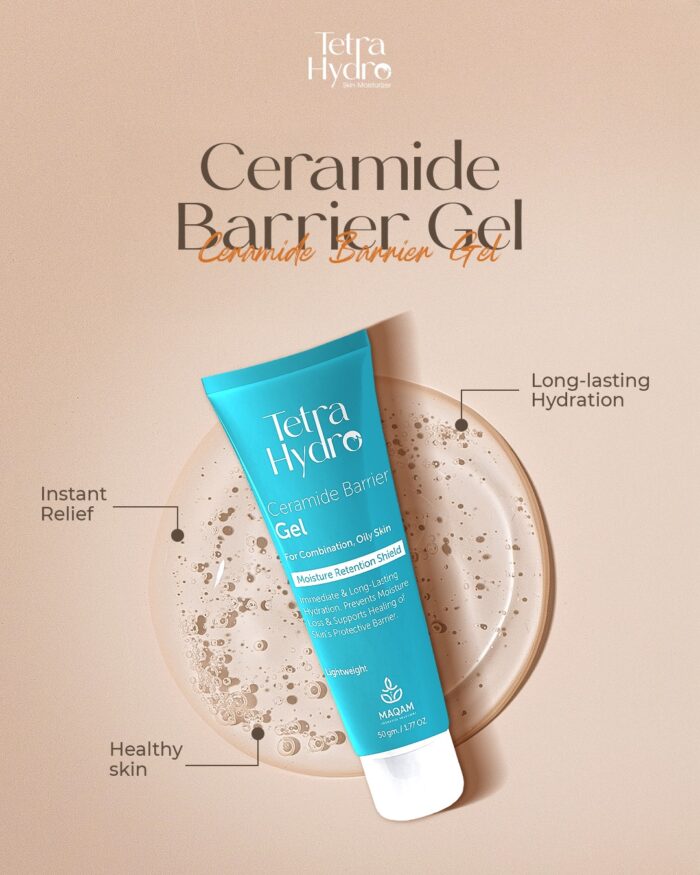 Tetra Hydro Ceramide Barrier Gel for Combination and Oily Skin, 50 gm