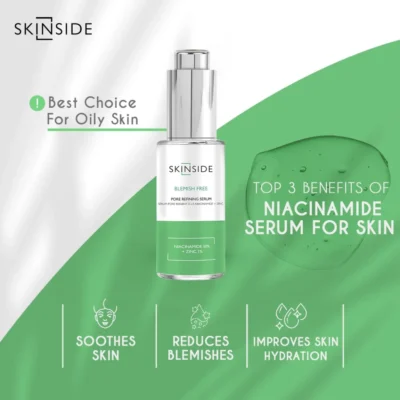 Skinside Niacinamide Serum 10% + Zinc 1% 25 ml - Skinside