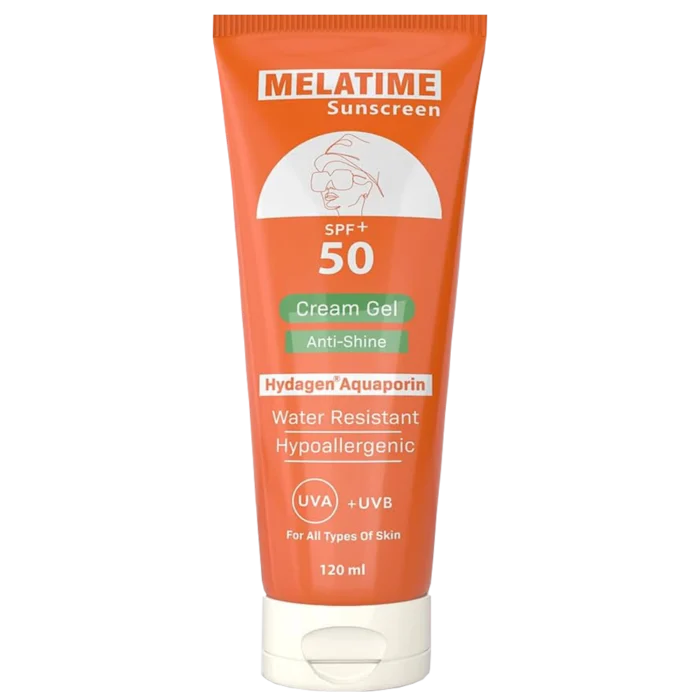 MELATIME SUN SCREEN SPF(50+) SUN GEL Cream 120 GM
