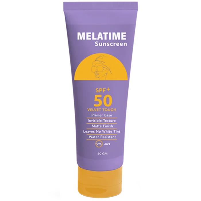 Melatime Sunscreen Velvet Touch Gel Spf 50 gm