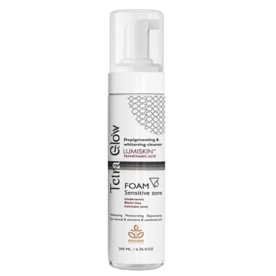 Tetra Glow whitening cleanser foam for sensitive zone 200ml