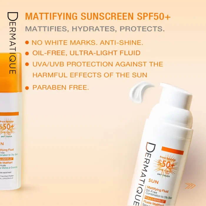صن بلوك ديرماتيك للبشرة الدهنية spf50+ 50 مل