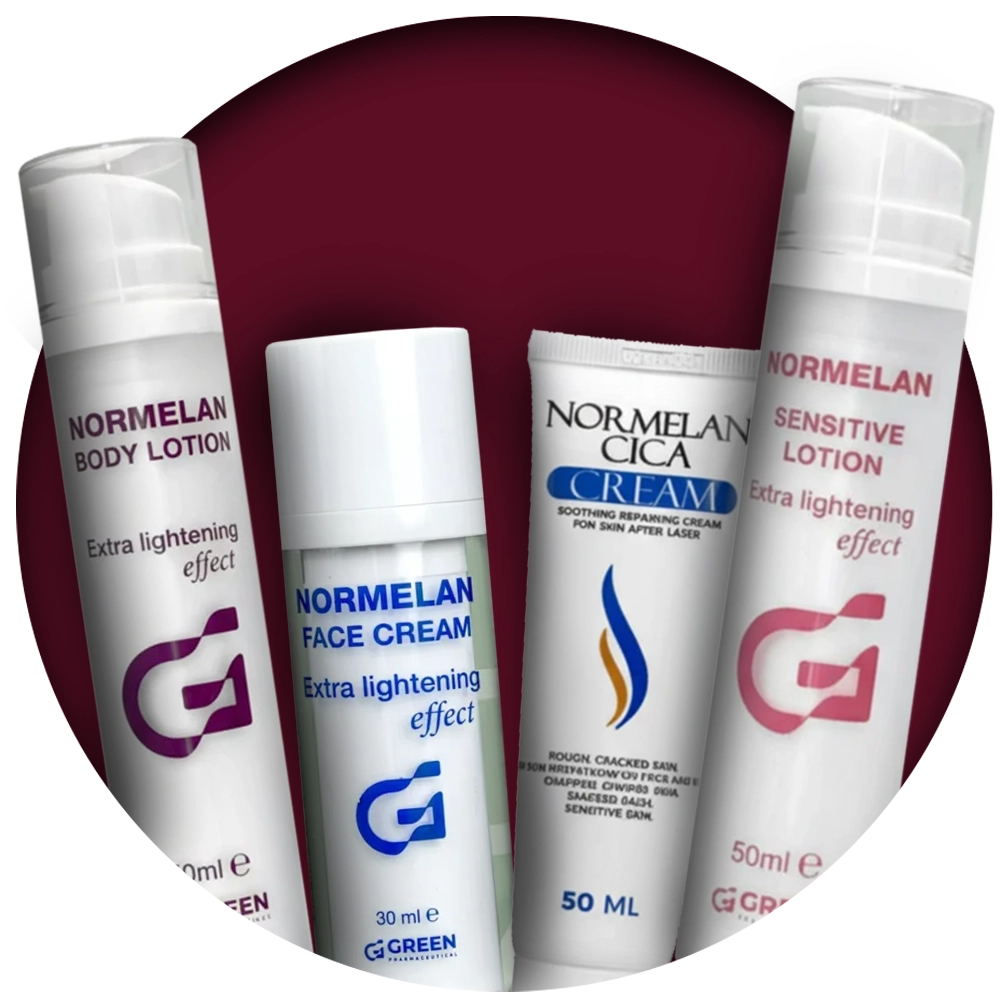 مجموعة نورميلان لتفتيح الاماكن الحساسة و الجسم و الوجه