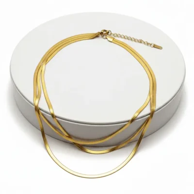 سلسلة ستانلس ستيل ظهر حية 3 طبقات