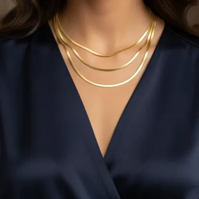 سلسلة ستانلس ستيل ظهر حية 3 طبقات