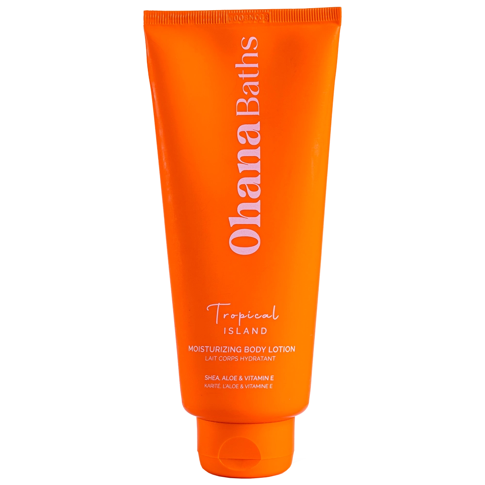 ohana baths tropical island orange body lotion